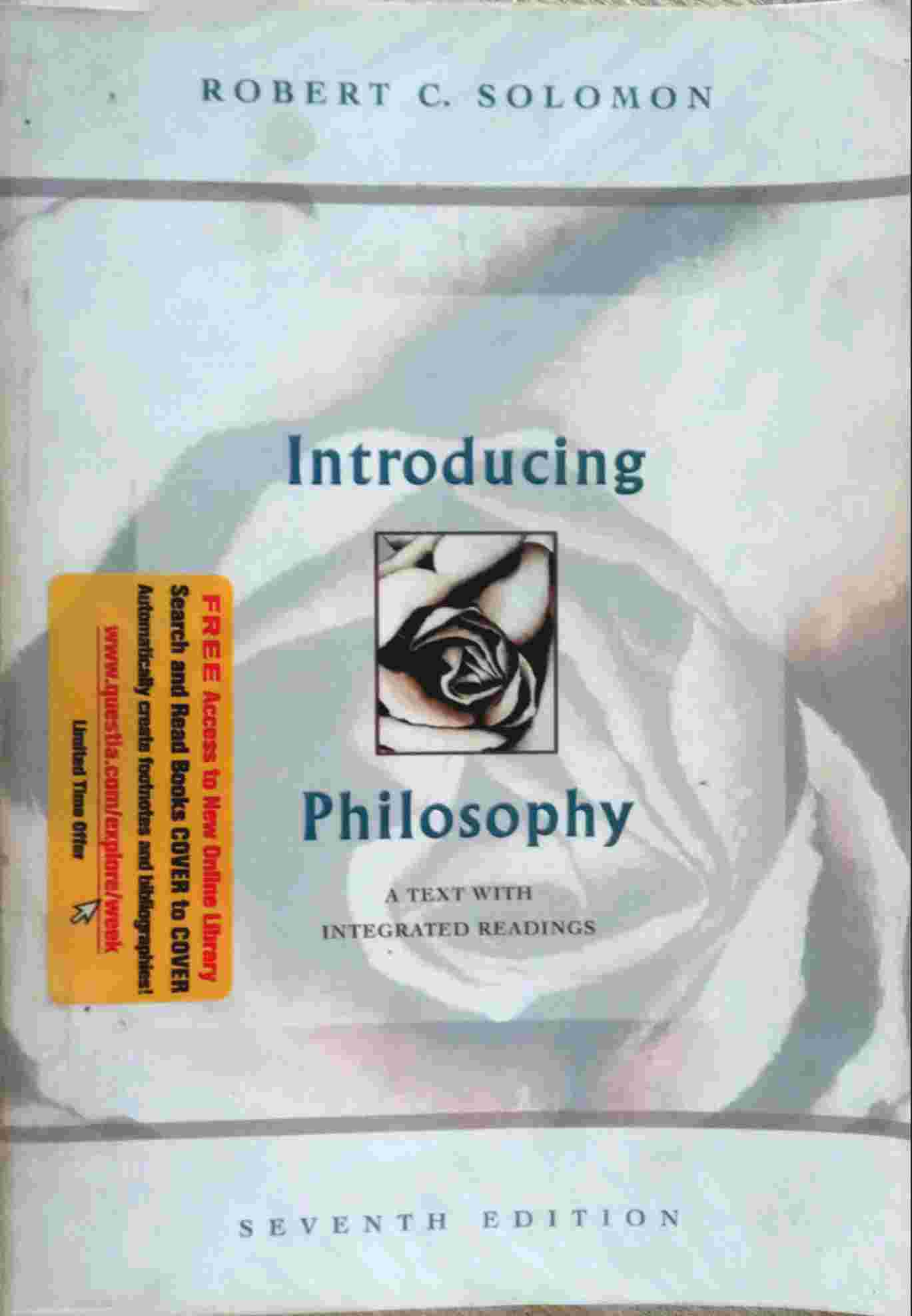 INTRODUCTION TO PHILOSOPHY: A TEXT WITH INTEGRATED READINGS