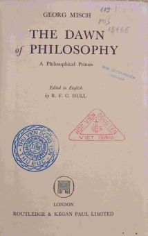 THE DAWN OF PHILOSOPHY