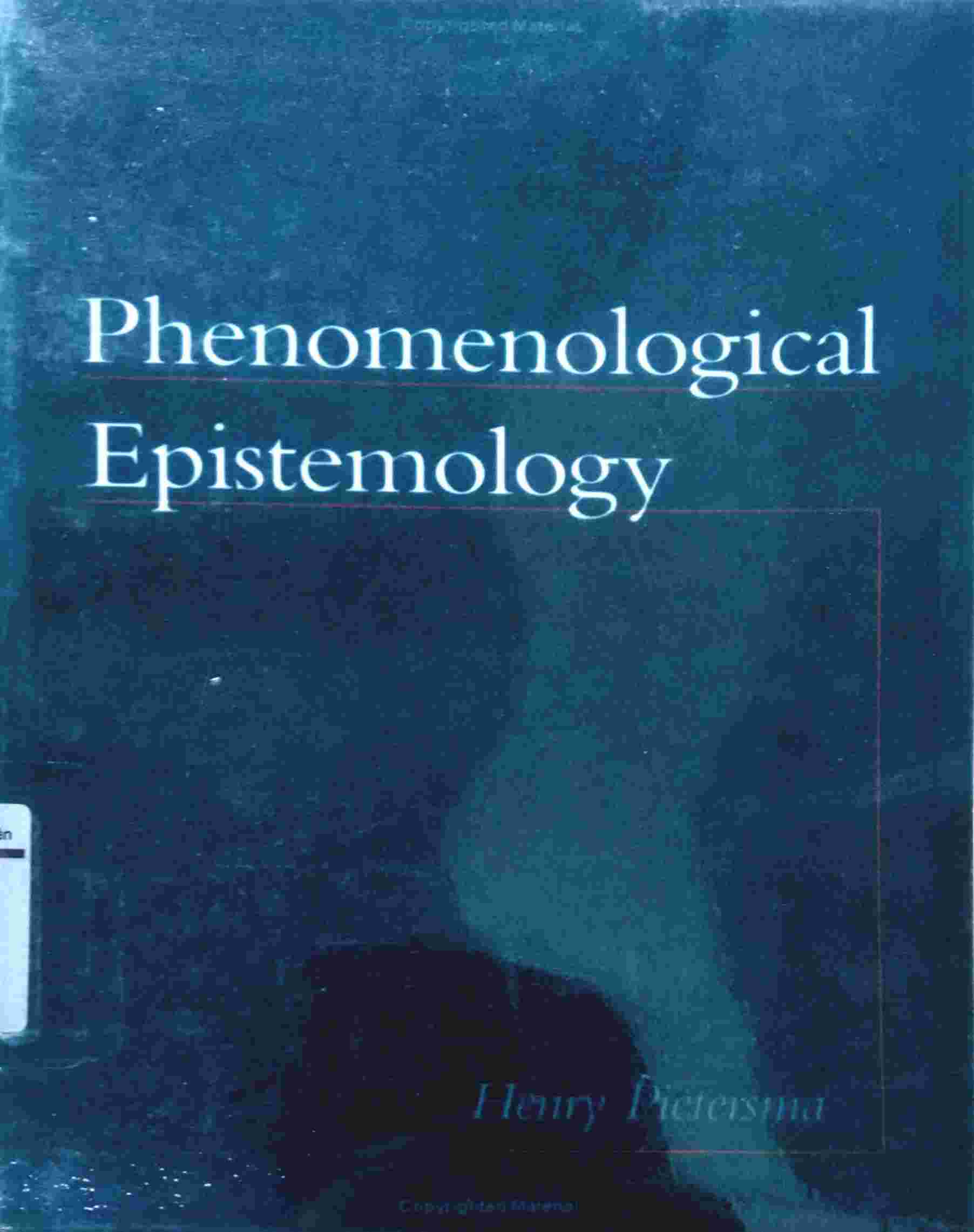 PHENOMENOLOGICAL EPISTEMOLOGY