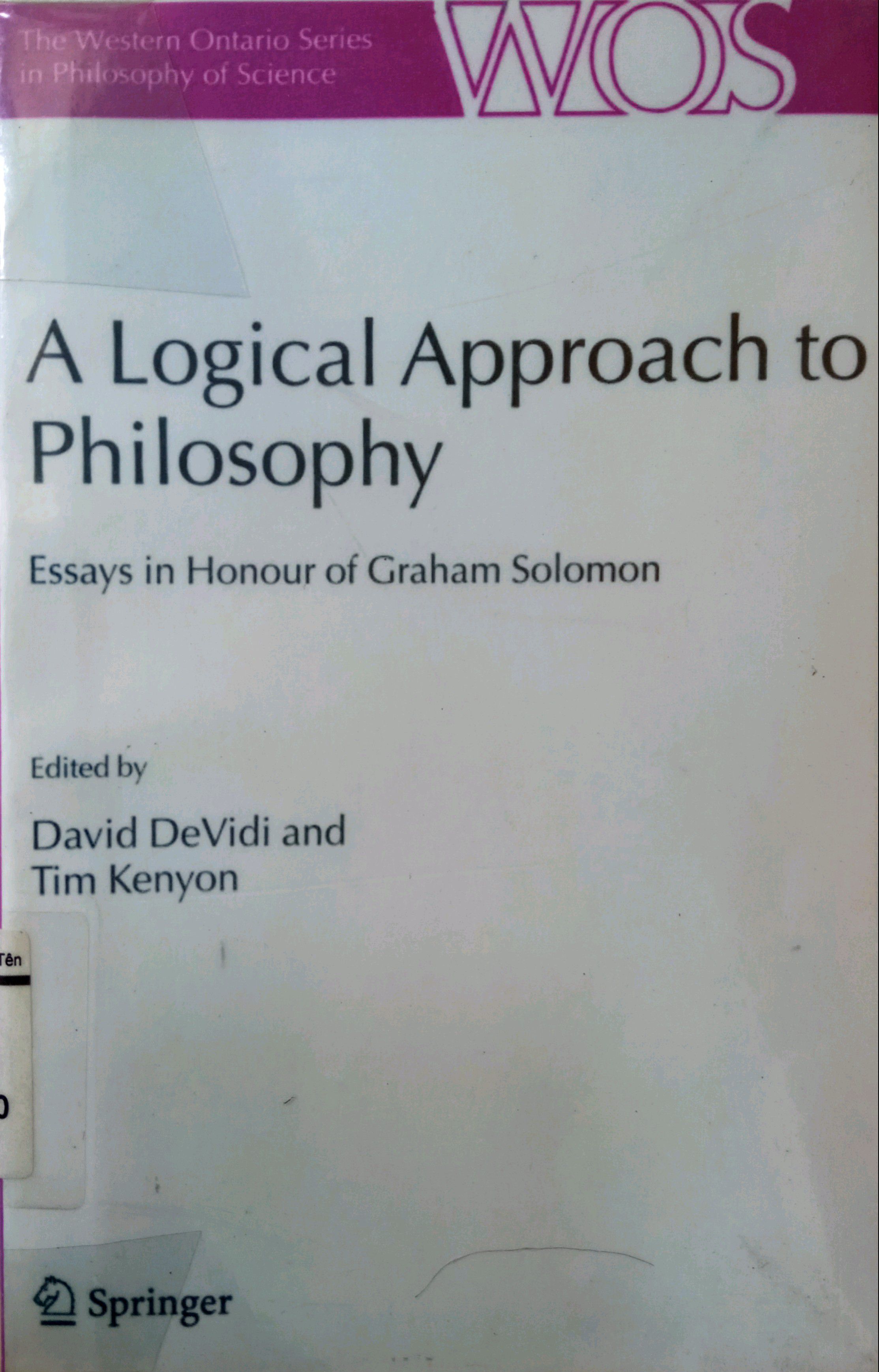 A LOGICAL APPROACH TO PHILOSOPHY