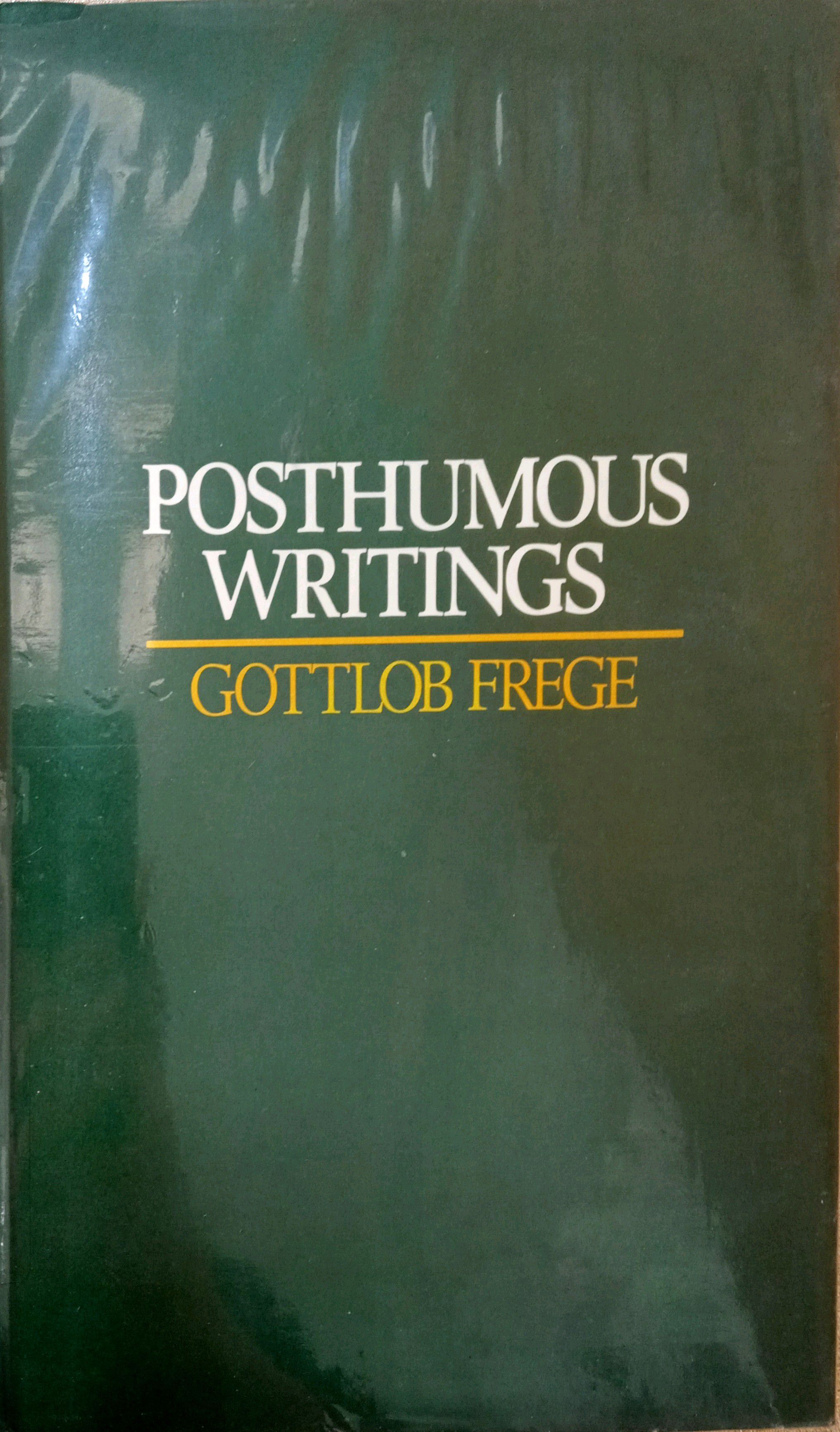 POSTHUMOUS WRITINGS