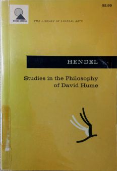 STUDIES IN THE PHILOSOPHY OF DAVID HUME