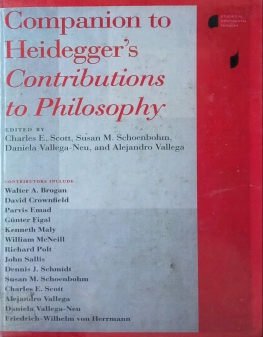 COMPANION TO HEIDEGGER's CONTRIBUTIONS TO PHILOSOPHY