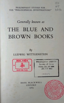 GENERALLY KNOWN AS THE BLUE AND THE BROWN BOOKS