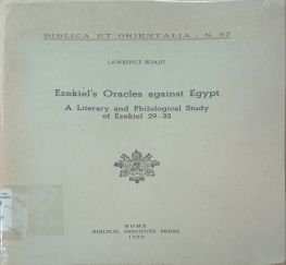 EZEKIEL's ORACLES AGAINST EGYPT