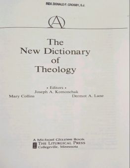 THE NEW DICTIONARY OF THEOLOGY