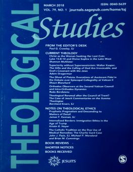 THEOLOGICAL STUDIES: MARCH 2018, VOL. 79, NO. 1