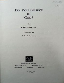 DO YOU BELIEVE IN GOD?