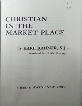 CHRISTIAN IN THE MARKET PLACE