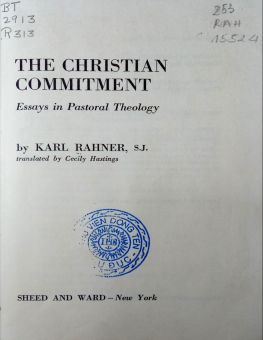 THE CHRISTIAN COMMITMENT