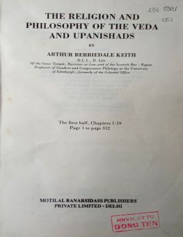 THE RELIGION AND PHILOSOPHY OF THE VEDA AND UPANISHADS