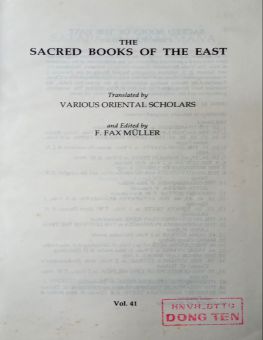 THE SACRED BOOKS OF THE EAST