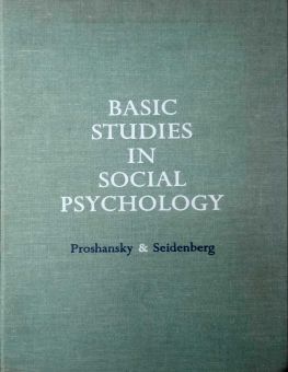 BASIC STUDIES IN SOCIAL PSYCHOLOGY