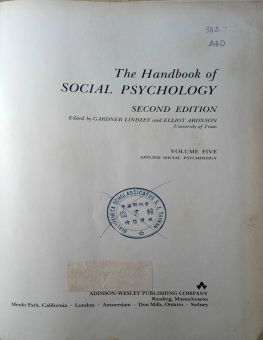 THE HANDBOOK OF SOCIAL  PSYCHOLOGY