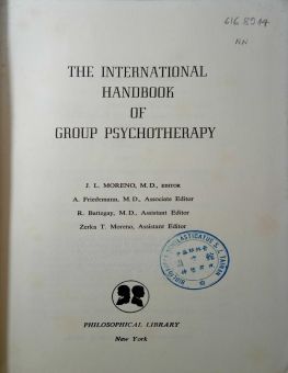 THE INTERNATIONAL HANDBOOK OF GROUP PSYCHOTHERAPY
